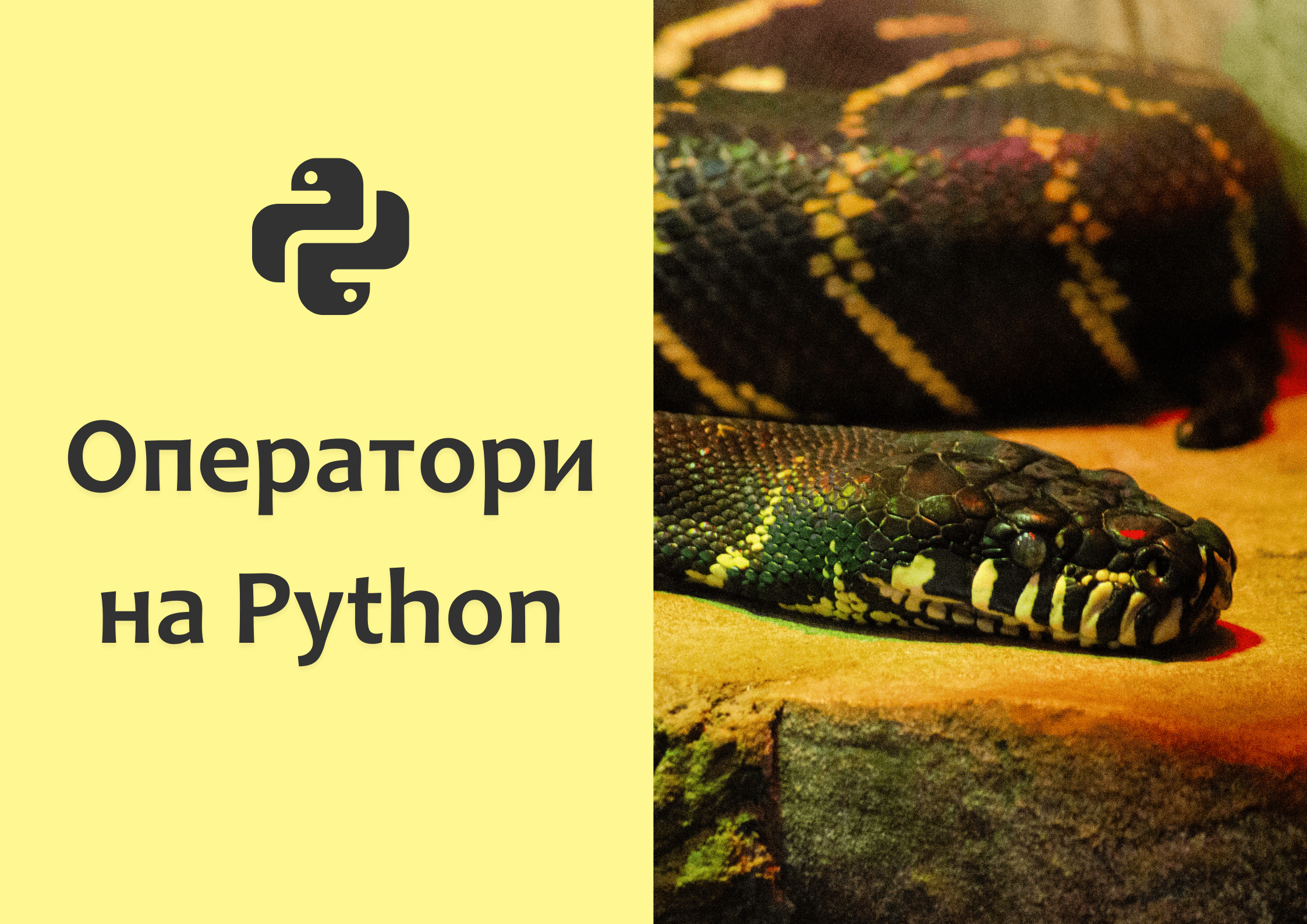 Оператори на Python
